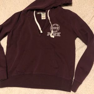 PINK Victoria’s Secret Hoodie size LG. 1/4 zip.